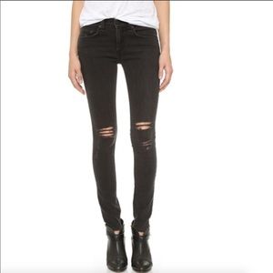 Rag & Bone rock w holes skinny jeans